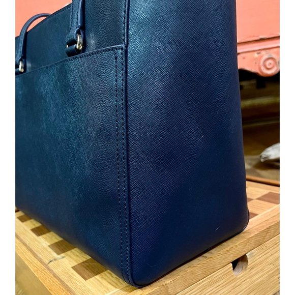 ♦️TORY BURCHN NAVY SMALL PARKER TOTE - Picture 7 of 12